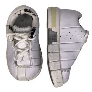 Air Jordan Flight Club LA Toddler TD Team Elite White/Gray Baby Shoes Sz 4C